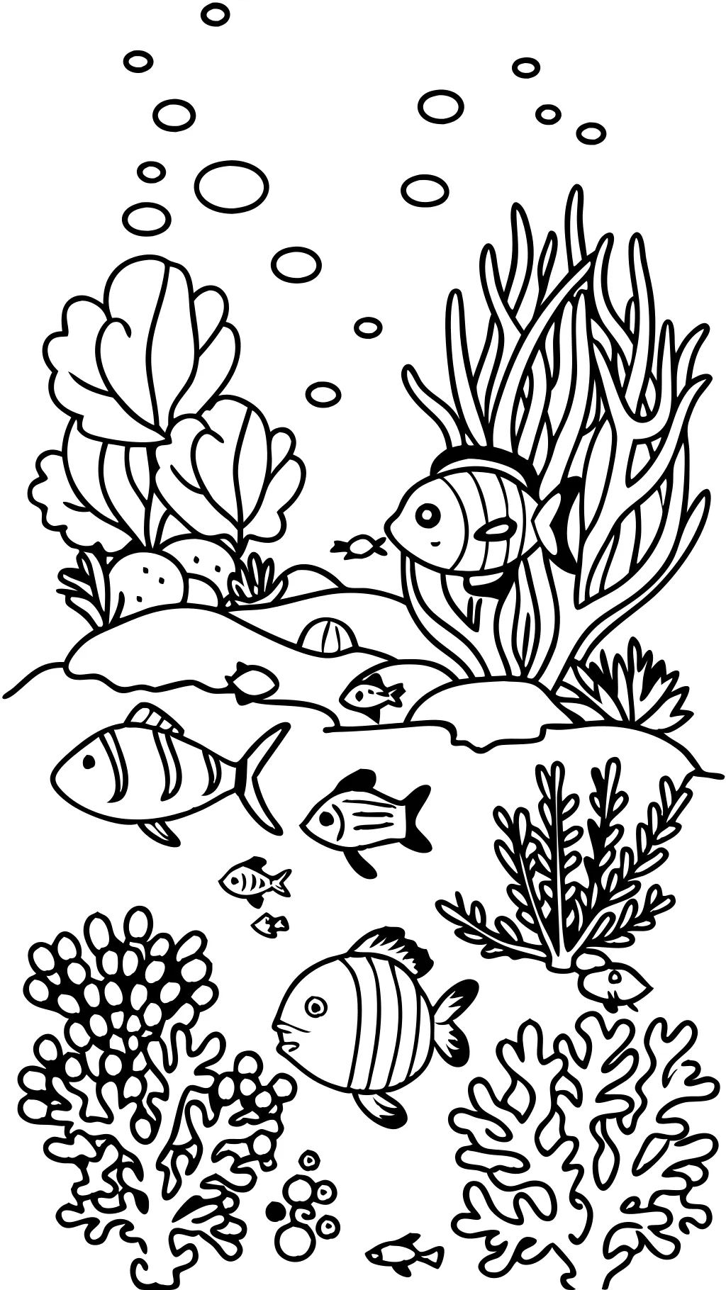 coral reef coloring pages